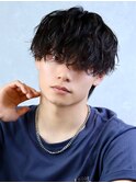 無造作マッシュメンズツイストスパイラルパーマ