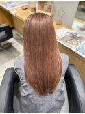 ブリーチ1回くすみピンクベージュ