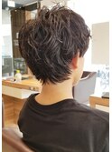 #ショートパーマ#黒髪ショート#ベリーショートパーマ