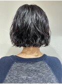 ボブ/ワンレン/パーマ/毛先パーマ/ウェーブ/20代