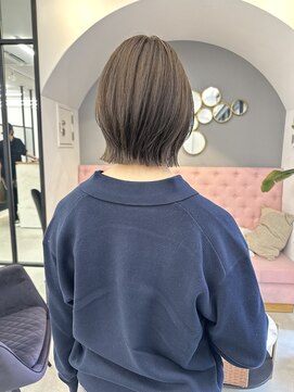 サンド 大阪梅田(sand) 似合わせカット韓国ボブくびレイヤーメルティカラー大阪