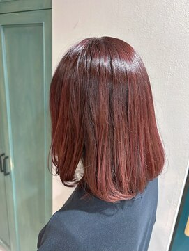 ヘアサロン ナノ(hair salon nano) ミディアムヘア/ニュアンスカラー/グラデーションカラー/ピンク