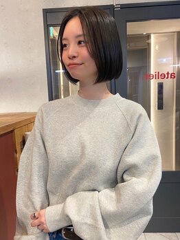 アトリエ(atelier.)の写真/【口コミ多数◎】カット技術×似合わせ力が20代30代女性に人気の三ノ宮の美容院＊前髪カットも似合わせ♪