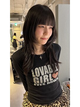 アム(amu) ハッシュカット/韓国レイヤー