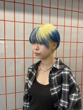 ペレ 渋谷(PELE) ホワイトグレージュ/デジタルパーマ/チェリーブラウン/渋谷