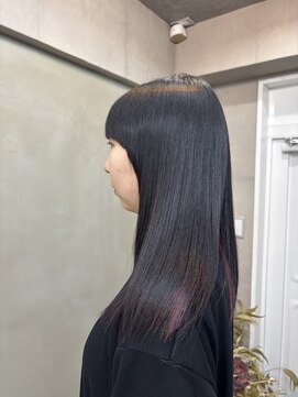 ファビ 渋谷(Fab) くびれヘア/暗めカラー/アプリコットオレンジ/縮毛矯正