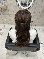 ヘア サロン クラン 東心斎橋店(hair salon clan)&nbsp;ハーフアップ