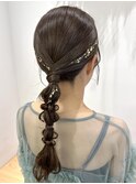 タイト編みおろし/アレンジ/結婚式