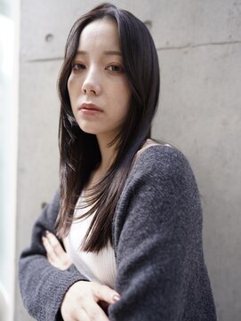 ニコ トウキョウ 渋谷(nico TOKYO) ロングレイヤーカット顔周りレイヤーウルフハッシュカット韓国