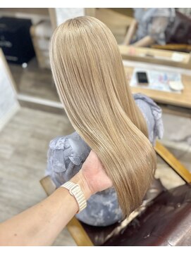 ラウラアンドロー(LAURA&RO) ミルクティーベージュダブルカラーインナーカラーケアブリーチ