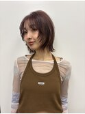 レイヤーボブ　ウルフボブ　ハッシュボブ