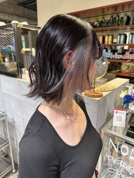 ノル 栄矢場町(nol) ラベンダー×シルバー×インナー(バイオレットグレー/灰色/紫色)