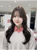 透明感カラーアッシュグレージュレイヤーカット髪質改善