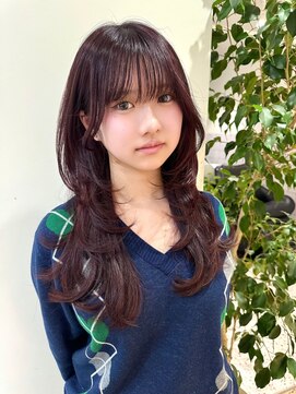アオ(AO) 【AYAMI】韓国ハイレイヤー×カシスブラウン♪