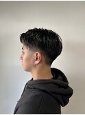 men'sツーブロセンターパートフェード