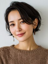 アーツ 茅ヶ崎(arts) ショートカット20代30代40代前髪あり面長丸顔ショートボブ