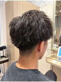 大人カッコイイ春メンズソフトツーブロックビジネス清潔感