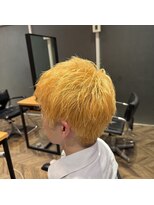 ステレオ ヘアデザイン 安城店(STEREO HAIR DESIGN)&nbsp;ワンブリーチのみスパイキーショート