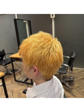 ステレオ ヘアデザイン 安城店(STEREO HAIR DESIGN) ワンブリーチのみスパイキーショート