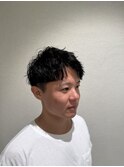 刈り上げアップバング