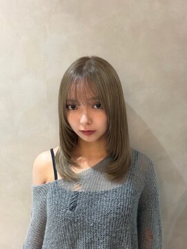 サロンドディバース(Salon de DIVERSE) 韓国風レイヤーカット/ヘーゼルベージュ
