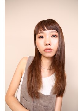 シアン 栄店(CYAN.) モカブラウン×ツヤサラストレート