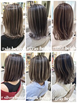 アッシュ 大宮店(Ash) ボブ、ミディアムバレイヤージュカタログ☆