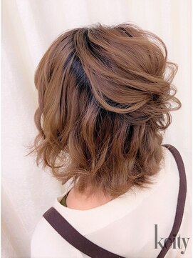 ケイティ(Keity) 波ウェーブハーフアップ【TEL予約でお得】￥2300→￥2100