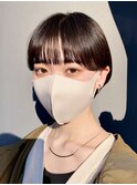 耳掛けマッシュショート
