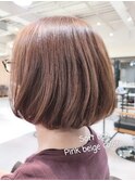 【PURE PLACE×北島】 ソフトボブ×ピンクベージュ
