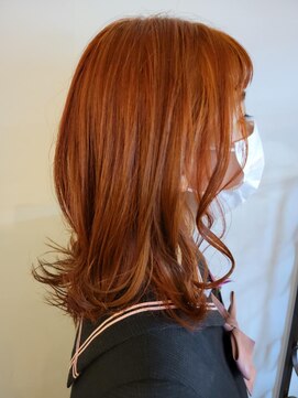 スマイロンナイロン ヘアー(smile on nylon hair) オレンジ