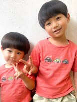 ヘアーワークス ヘルム 渋谷店(HAIR WORKS HELM)&nbsp;[HELM渋谷]キッズカット★キノコブラザー