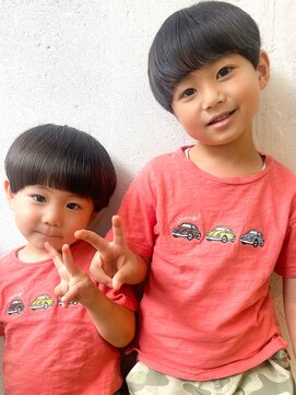 ヘアーワークス ヘルム 渋谷店(HAIR WORKS HELM) [HELM渋谷]キッズカット★キノコブラザー