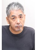 50代60代ローフェードベリーショートパーマソフトモヒカン理容室