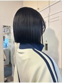 切りっぱなしボブ
