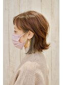 切りっぱなしボブ×インナーカラー×浦和の美容室ARTS谷島樹