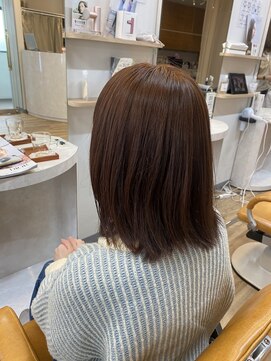 スノードロップ 高円寺店(Snowdrop) 切りっぱなしボブ/エアリーロング/美髪/ピンクブラウン/高円寺