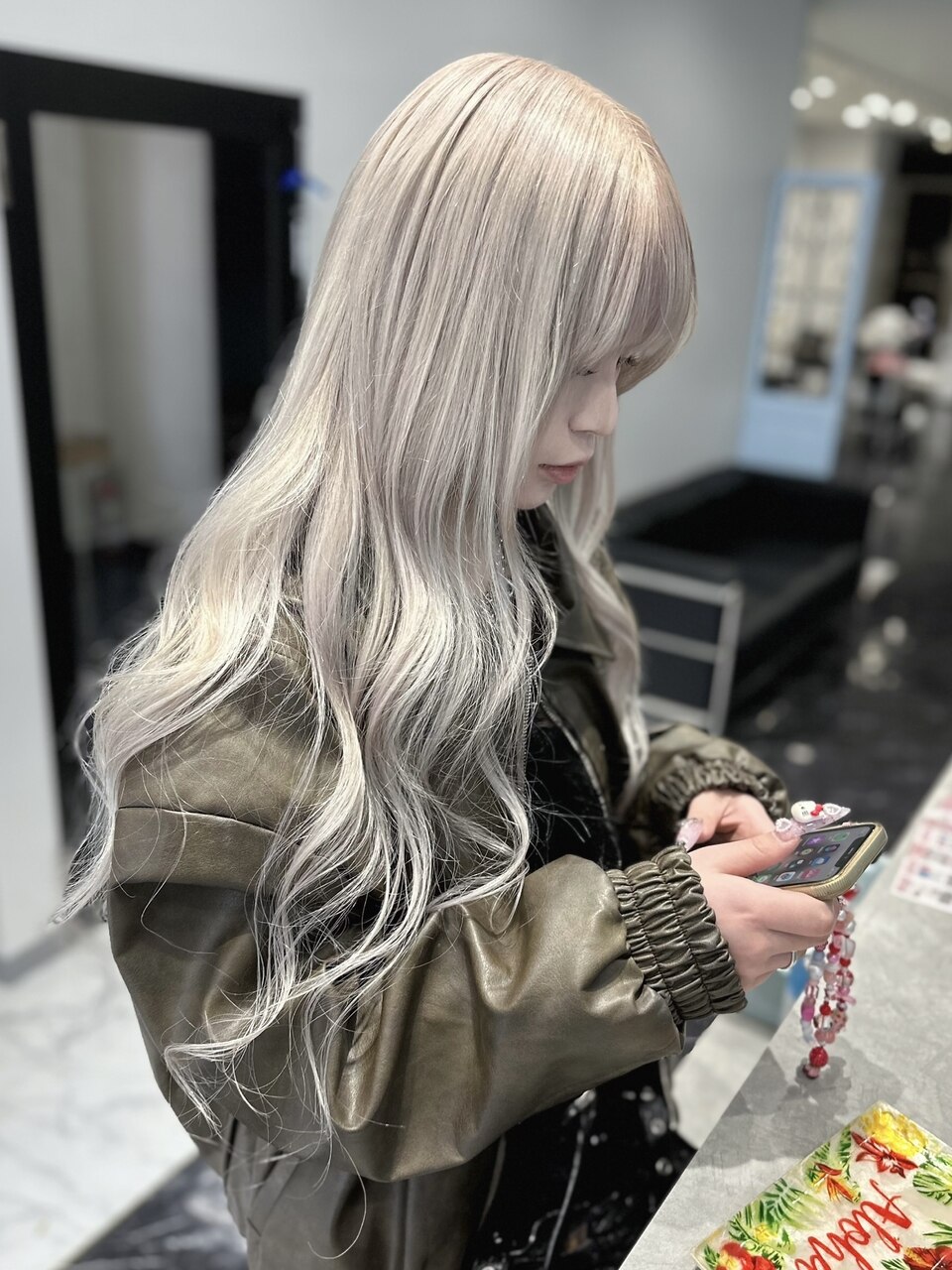 ホワイトベージュ#シールエクステ#韓国#イメチェン#広島：L201858938