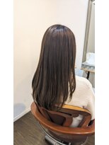 ヴァニラ(VANILLA)&nbsp;透明感オリーブマロンカラー　ロング