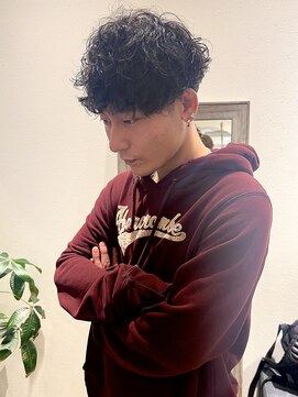 メルト 吉祥寺(melt) 【早坂駆留】スパイラルパーマ前下がりマッシュメンズパーマ