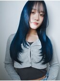 レイヤーカットネイビーブルー