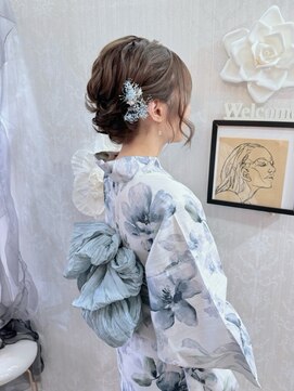 アトリエビューティーアミュ(atelier beauty AmU) 花火大会 お祭り 浴衣着付けヘアセット ふわふわアップ シニヨン