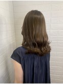 オリーブベージュ/髪質改善カラー/透明感カラー/艶髪