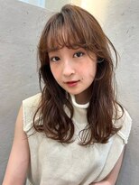 ロンドプランタン 恵比寿(Lond Printemps) ふんわりレイヤーミディ柔らかブラウン【中居】