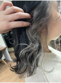 インナーカラー"ホワイトシルバー"
