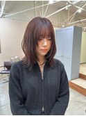 ふんわりレイヤー×暖色カラー