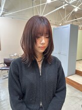 キュオンシア(CUEON. ciea) ふんわりレイヤー×暖色カラー