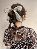 結婚式お呼ばれセット　ポニーテール