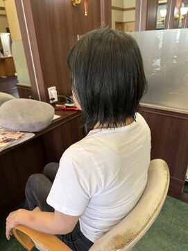 シャンプー ボーイ 宮崎柳丸店(SHAMPOO BOY) ダークオリーブ【宮崎市/カラー】