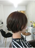 ナチュラルショート　アッシュブラウン